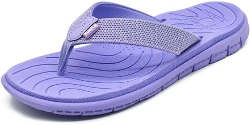 Casual Flip Flops for Women Lightweight Cushion in Purple