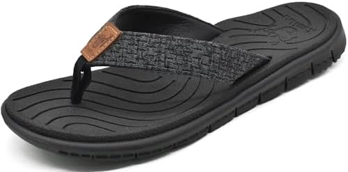 Casual Flip Flops for Women Lightweight Cushion in All Black