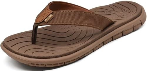 Casual Flip Flops for Women Lightweight Cushion in Khaki