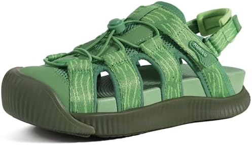 Closed Toe Sandals For Womens Athletic Outdoor in Green
