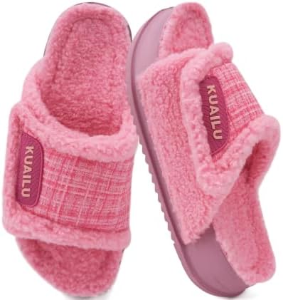 Cushion Slippers for Women Arch Support in Rose Red