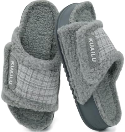 Cushion Slippers for Women Arch Support in Grey