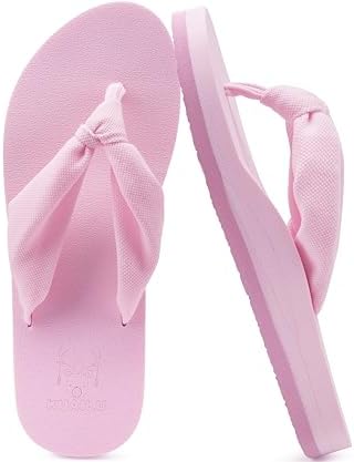 Flip Flops for Women Arch Support Summer Beach Sandals in Pink