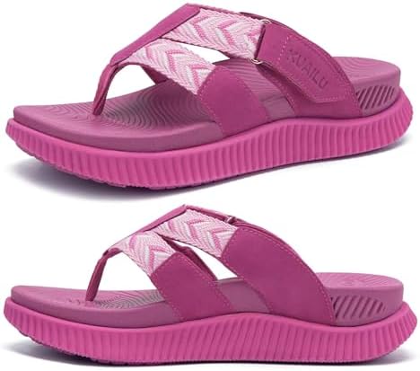Flip Flops for Women Arch Support Summer Beach in Rose