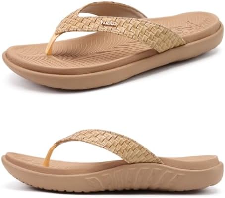 Flip Flops For Women Arch Support Yoga Mat Cushioned