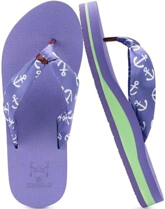 Flip Flops for Women with Arch Support Summer Beach in Purple