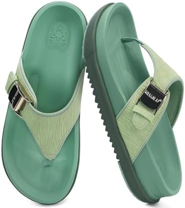 Flip Flops for Womens Platform Sandals in Green