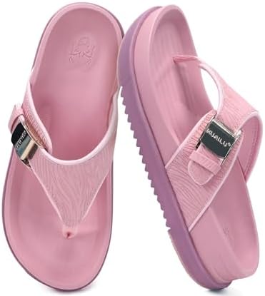 Flip Flops for Womens Platform Sandals in Pink