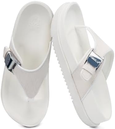 Flip Flops for Womens Platform Sandals in White