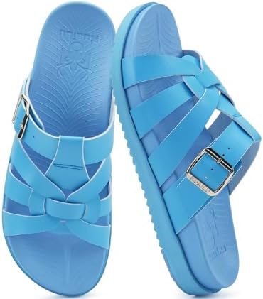 Gladiator Sandals for Women with Comfortable Arch in Blue