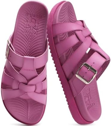 Gladiator Sandals for Women with Comfortable Arch in Rose
