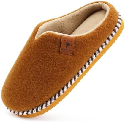 House Slippers for Women with Memory Foam Cushion in Casual Khaki