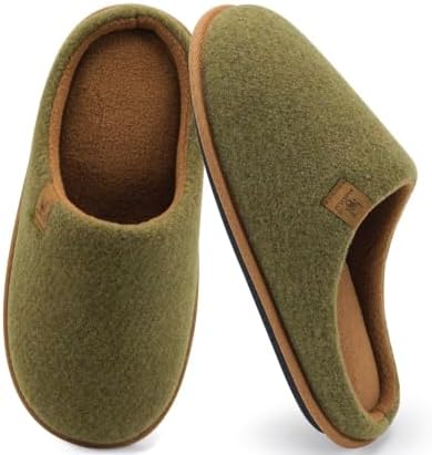 Mens House Memory Foam Scuff Slippers Blend-Lining