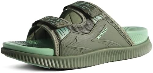 Mens Sandals Arch Support Cushion Recovery Walking in Green