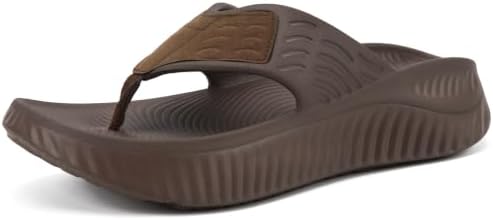 Recovery Flip Flops for Women Comfortable Arch Support in All Brown (2)