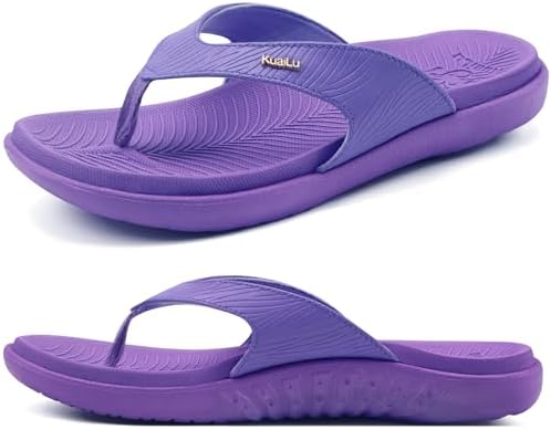 Womens Arch Support Flip Flops Yoga Mat Cushioned Sandals
