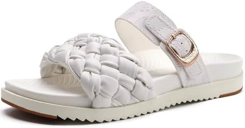 Women's Arch Support Open Toe Sandals in Bride White