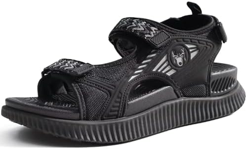 Womens Arch Support Sandals Summer Walking in Black