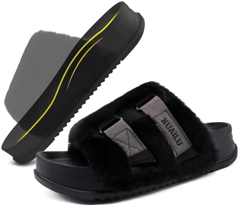 Women's Arch Support Slippers in Black