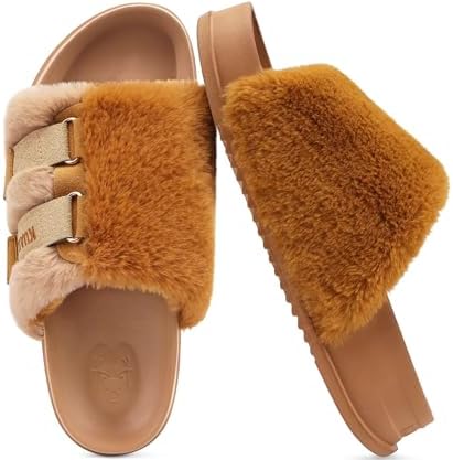 Women's Arch Support Slippers in Camel