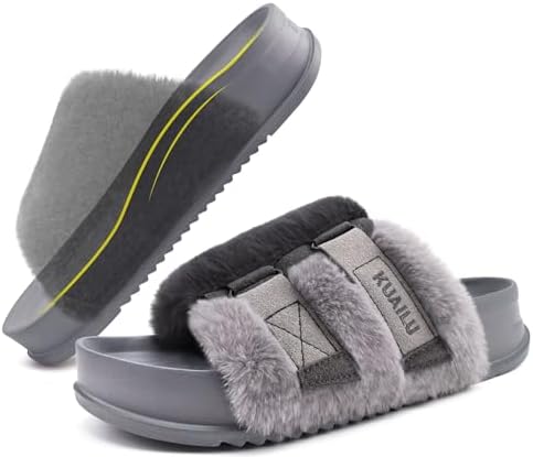 Women's Arch Support Slippers in Grey
