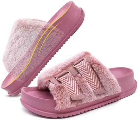 Women's Arch Support Slippers in Lovely Pink (Adjustable)