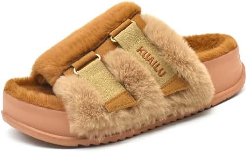 Women's Arch Support Slippers in Plush Khaki