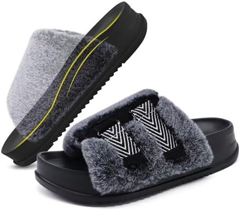 Women's Arch Support Slippers in Vogue Black (Adjustable)