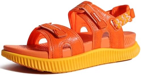Womens Arch Support Walking Sandals Vacation in Orange