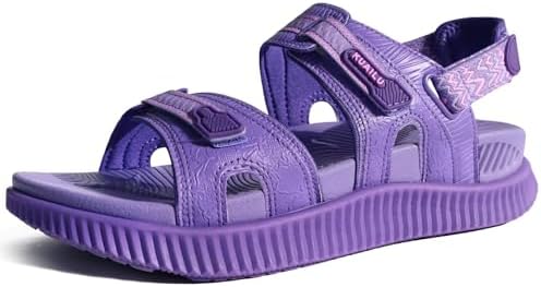 Womens Arch Support Walking Sandals Vacation in Purple