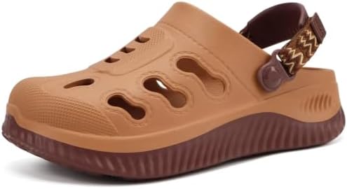 Womens Classic Recovery Clogs Waterproof & Quick in Khaki Brown