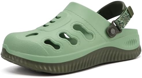 Womens Classic Recovery Clogs Waterproof & Quick in Bean Green