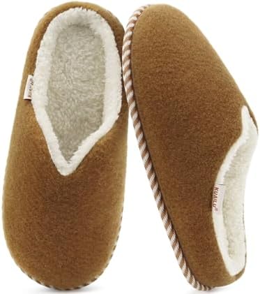 Womens Memory Foam Slippers Ladies Cozy Fuzzy Plush Fur
