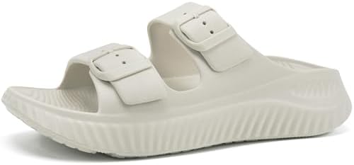 Womens Recovery Sandals Comfortable Arch Support in Bone(Stiff)