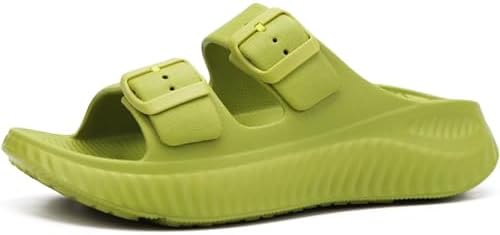 Womens Recovery Sandals Comfortable Arch Support in Green