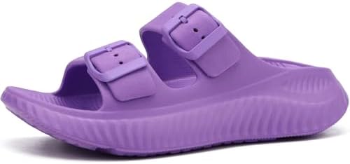 Womens Recovery Sandals Comfortable Arch Support in Purple