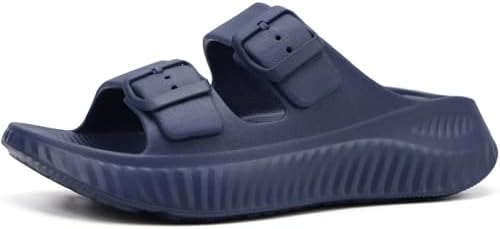 Womens Recovery Sandals with Comfortable Arch Support in Navy