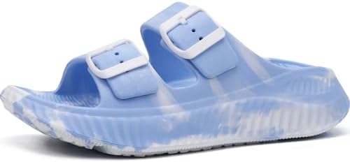 Womens Recovery Sandals with Comfortable Arch Support in Blue