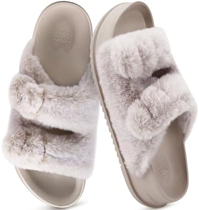 Womens Sandals Fuzzy House Slippers