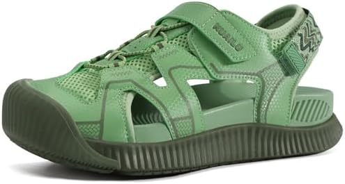 Womens Walking Arch Support Closed Toe Sport Hiking in Green