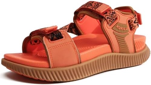 Womens Walking Sandals with Arch Support Recovery in Orange