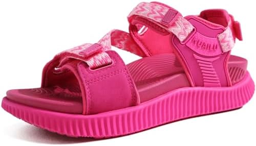 Womens Walking Sandals with Arch Support Recovery in Rose Red