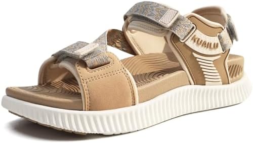 Womens Walking Sandals with Arch Support Recovery in Beige