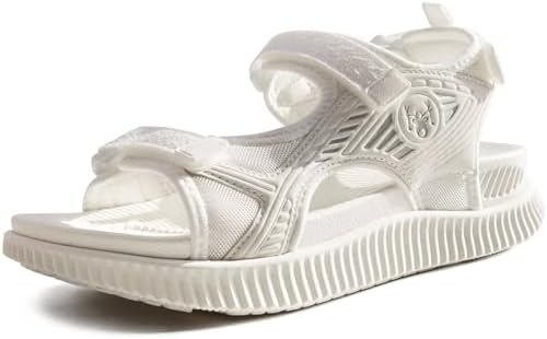 Womens Walking Sandals with Comfortable Arch Support in White