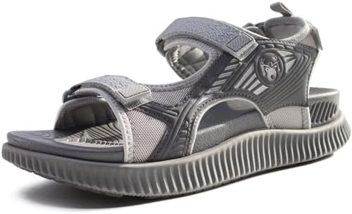 Womens Walking Sandals with Comfortable Arch Support in Grey
